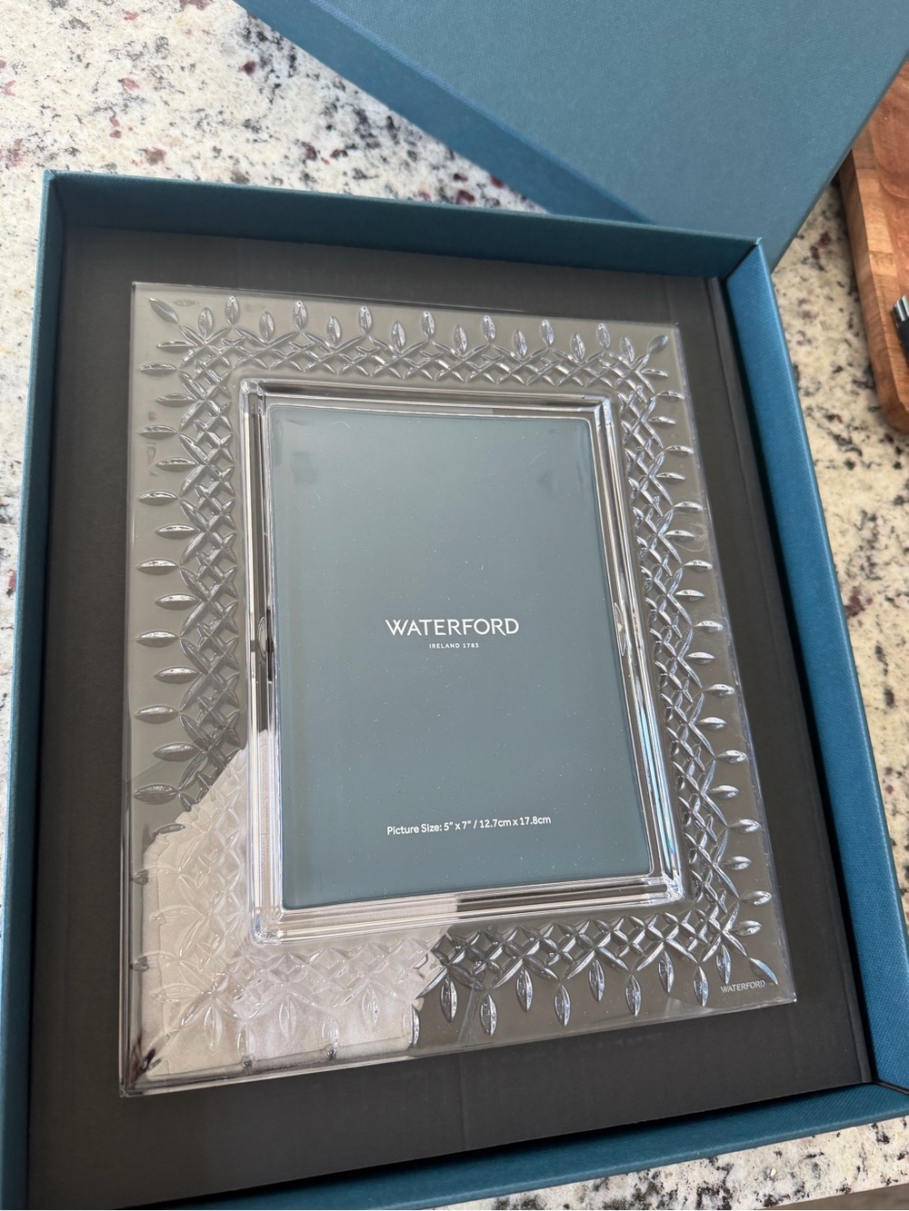 Waterford Lismore Cut Silver Picture Frame - Picture 2 of 5